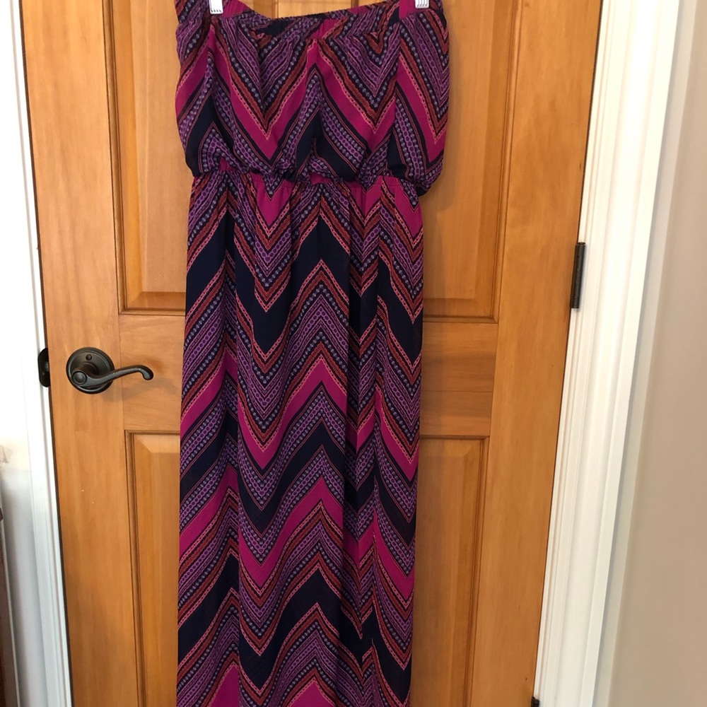 Vibrant Strapless Maxi!